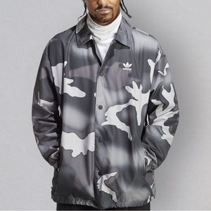 NWT! Men’s Adidas camo print coach jacket size Large, $110 retail!